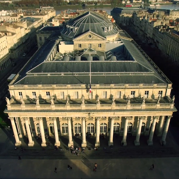 Bordeaux vue du ciel